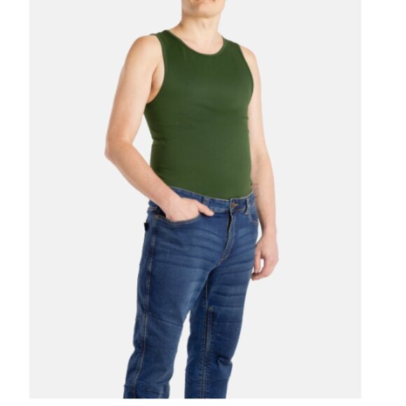 No Limbits Adaptive Men's Olive Sensory Compression Tank - Picture 1 of 4